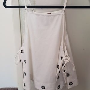 New, ivory, grommet tank